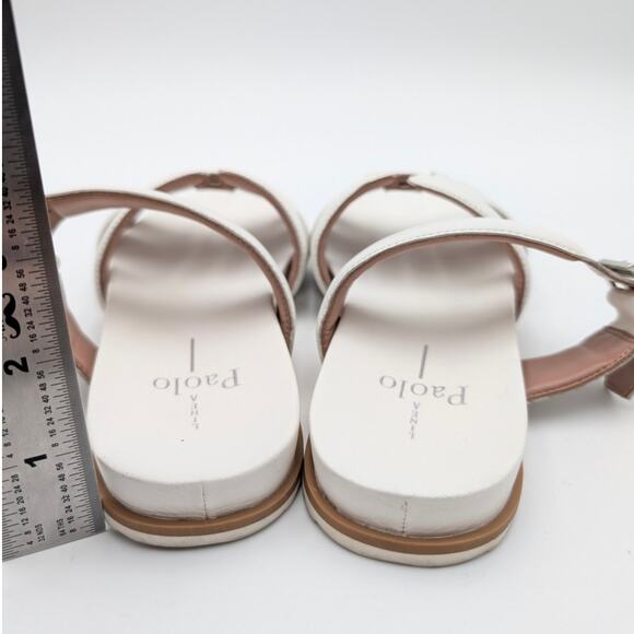 Linea Paolo Rosalie Strappy Slide Sandal Women's Eggshell Size US6.5M EU37 - Picture 4 of 13